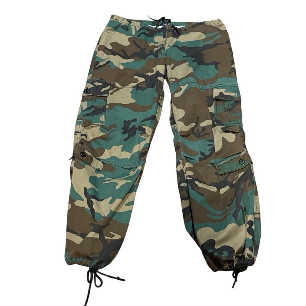 Camo Cargo Pants - Women's Olive Green Utility Trousers - Picture 2 of 11